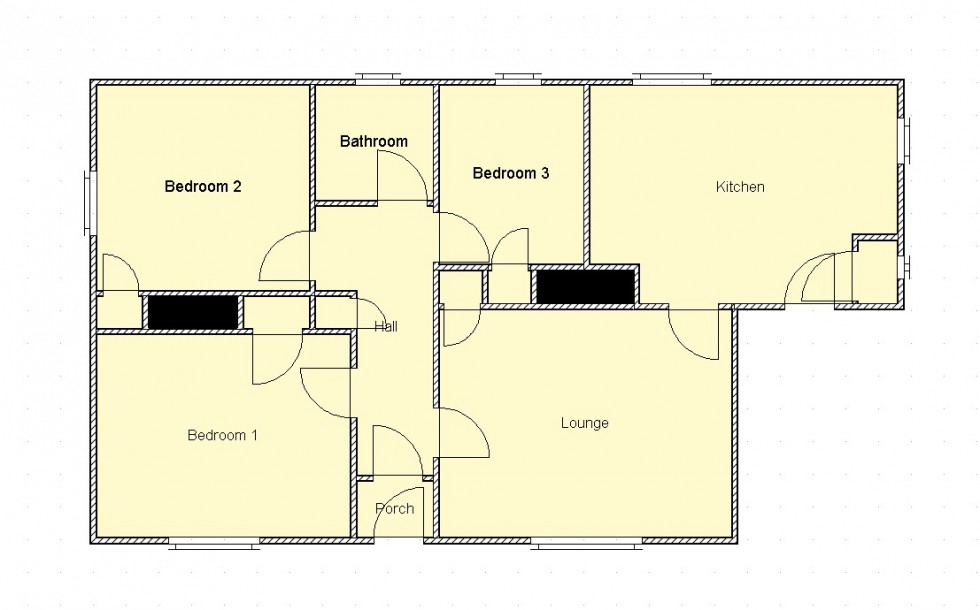 Floorplan for Howbeg, Isle of South Uist